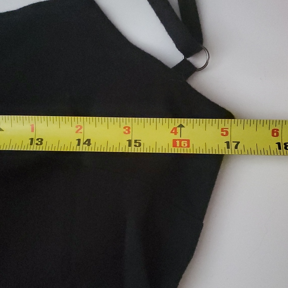 NWT Michael Stars Evereve Allora Dress Size Extra Large Black Tie Back Midi Dres - Picture 13 of 14